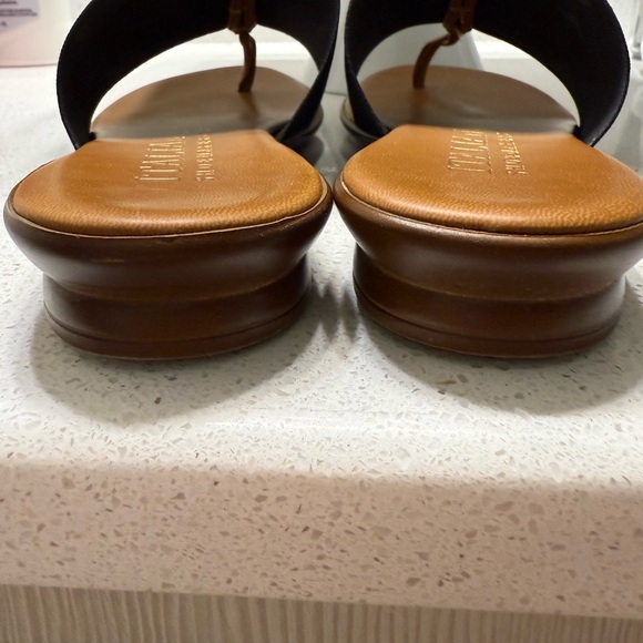 LIKE NEW Italian Shoemakers "Briley" sandals in black, size 6-1/2. - Picture 7 of 10